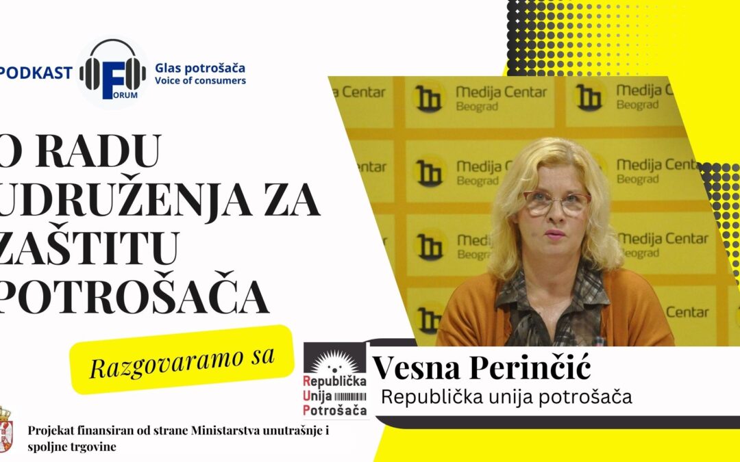 Nova epizoda „Glas potrošača “ sa Vesnom Perinčić